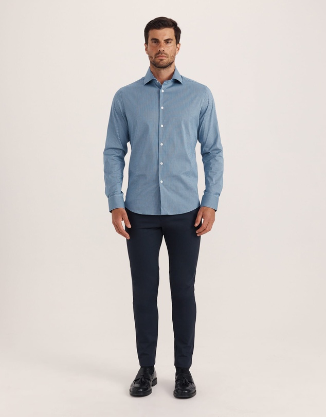 SABA - Lucian Long Sleeve Stretch Check Shirt