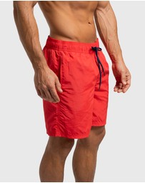Coast Clothing - Red Swim Shorts