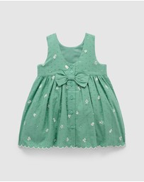 Purebaby - Embroidered Dress -Kids-Babies