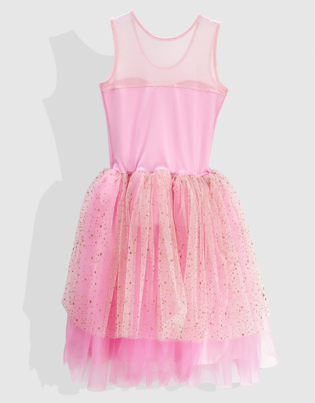 Pink Poppy - Pirouette Princess Dress with Rose Gold Glitter Print