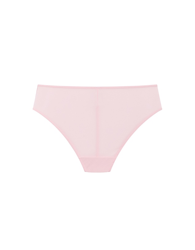 City Chic - Plus size Poppy Hi Waist Cheeky Brief - pink icing