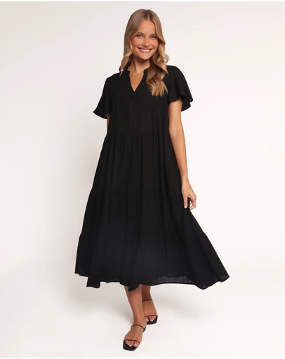 Petal & Pup - Scott Midi Dress - Black