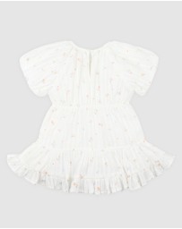 Bebe by Minihaha - Palm Cove Ditsy Print Tiered Dress