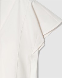 COS - Petal Sleeve Cotton Top