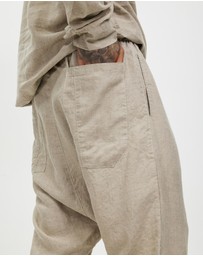 Surrounded By Ghosts - The Gismondine Linen Drawstring Pants