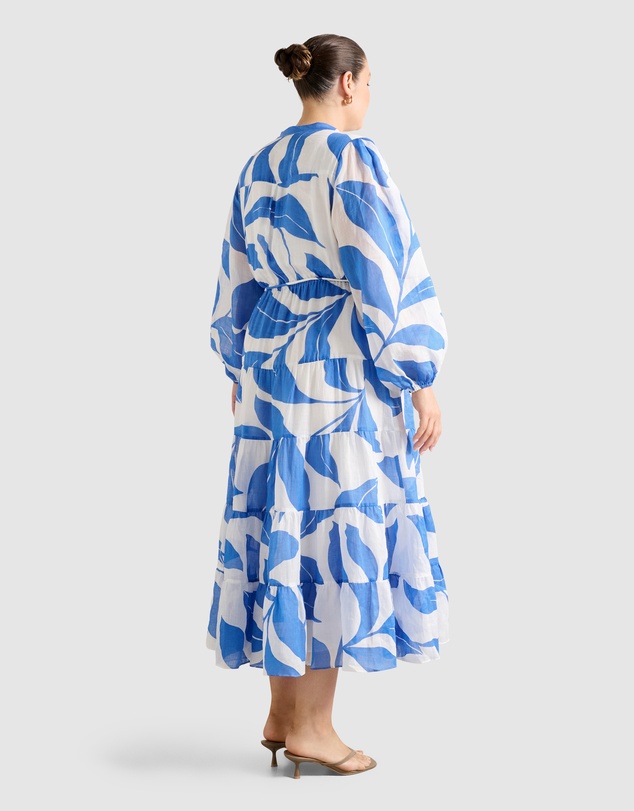 Forever New Curve - Adeline Curve Tiered Midi Dress