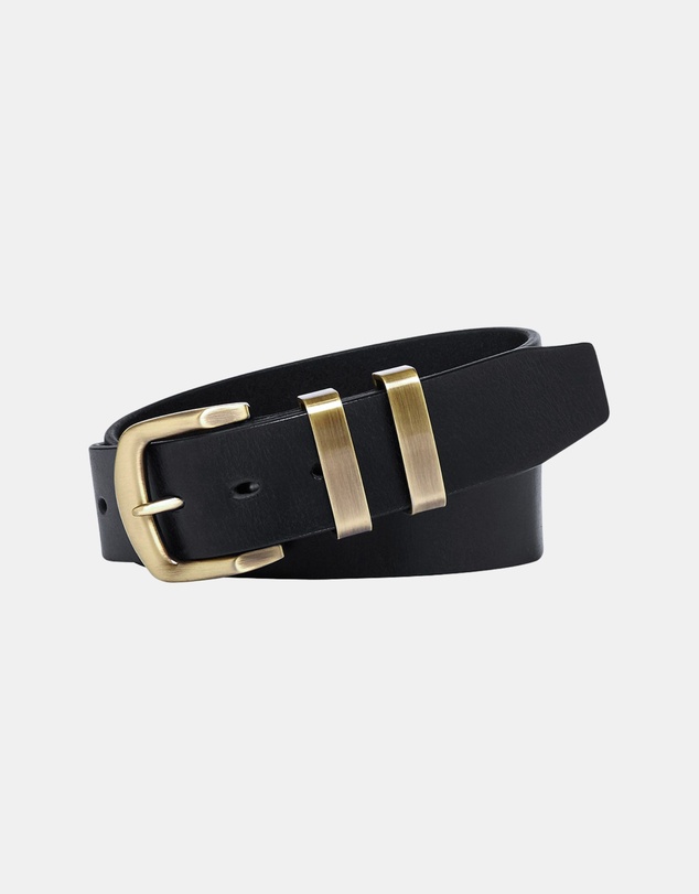 Buckle - Jackaroo. Australian Made Full Grain Natural Leather Belt. 38mm width.
