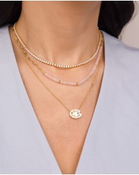 Wanderlust + Co - Art Palette Gold Necklace