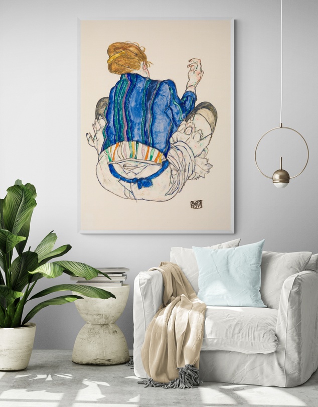 Inka Arthouse - Seated Woman by Egon Schiele Art Print