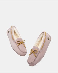 EVERAU - EverAU Ugg Miracle Moccasin Leather Upper Moccasins