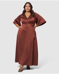 Pink Dusk by Curve Project - Glitz and Glam Maxi Dress