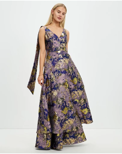 Romance by Honey and Beau - Bria Bow Maxi Dress