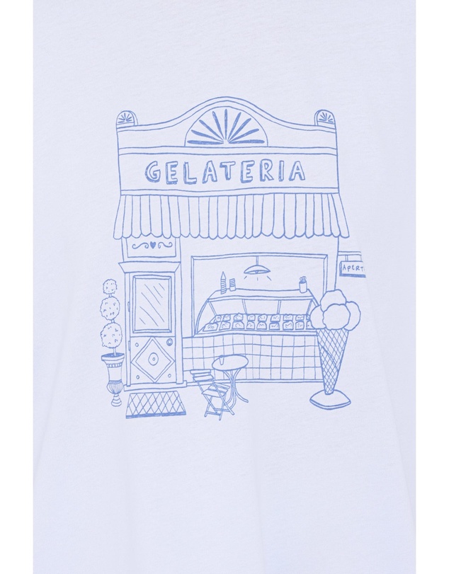 Petal & Pup - Carmen Graphic Tee - Baby Blue