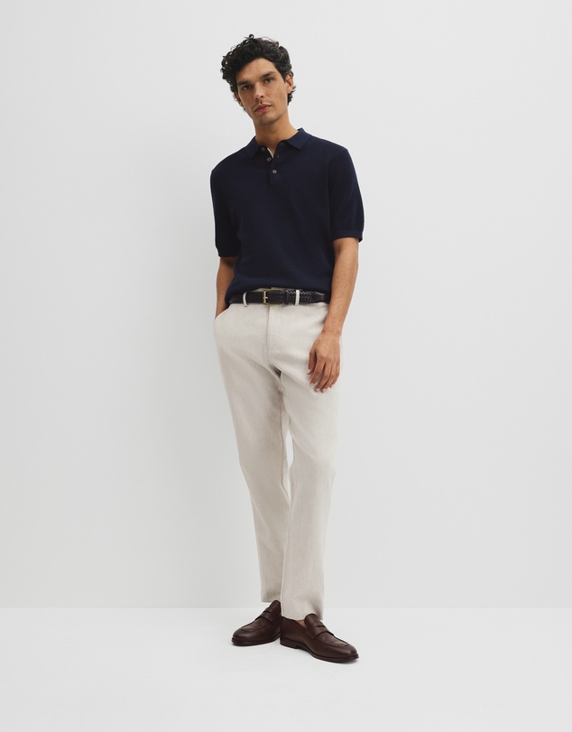Country Road - Short Sleeve Good Earth Cotton Pique Knit Polo