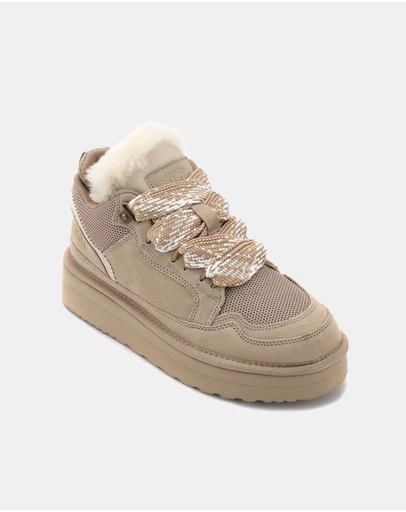 AusWooli Ugg Boots - Hamilton Sheepskin Wool Urban Chic Lace Sneakers