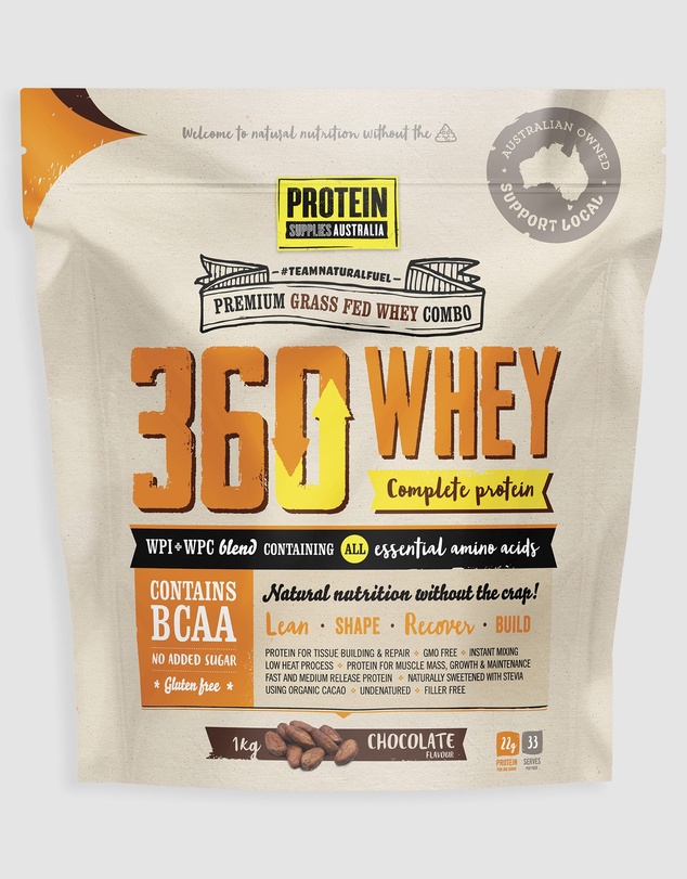 Protein Supplies Australia - 360Whey (WPI+WPC Combo) Chocolate