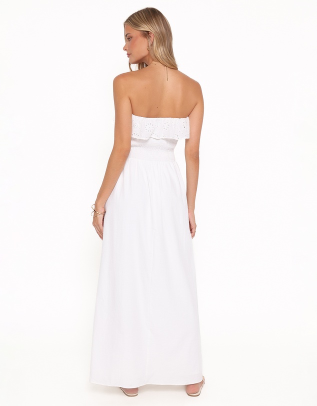 Petal & Pup - Gilbert Strapless Maxi Dress - White