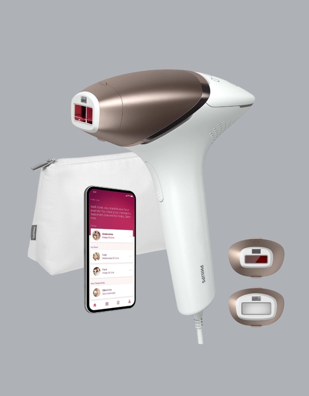 Philips - Philips Lumea 8000 Series, IPL Hair Removal Device White/Rose Gold