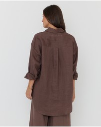ALEXANDRA - Pluto Shirt Chocolate