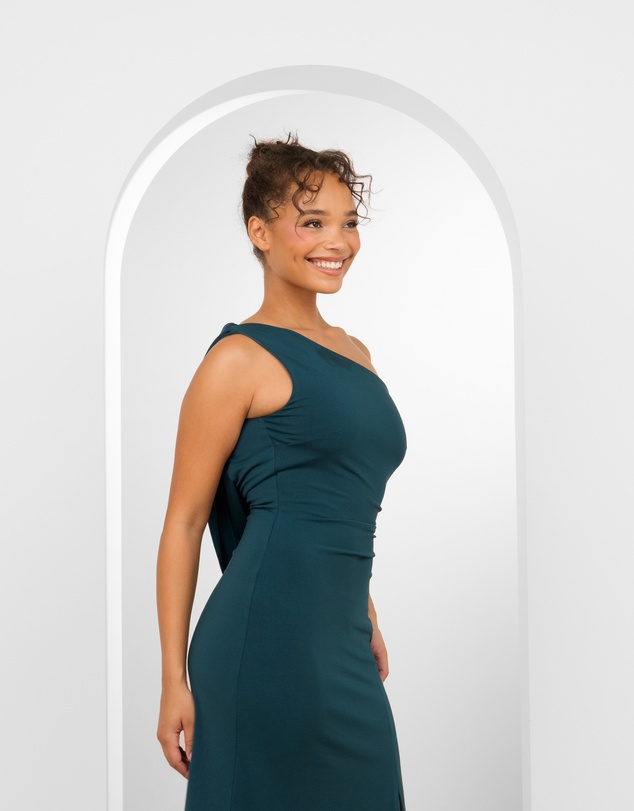 Pilgrim - Corinne One Shoulder Cowl Gown