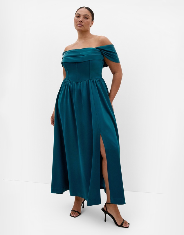 City Chic - Angel Love Off Shoulder Maxi Dress