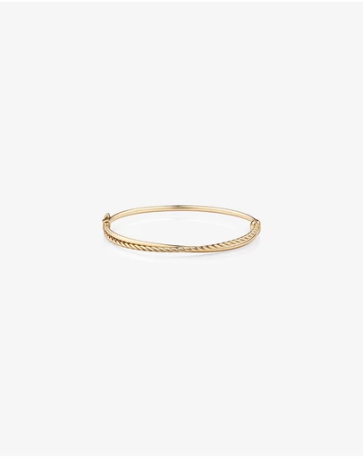 Michael Hill - 65mm Double Twist Bangle in 10kt Yellow Gold