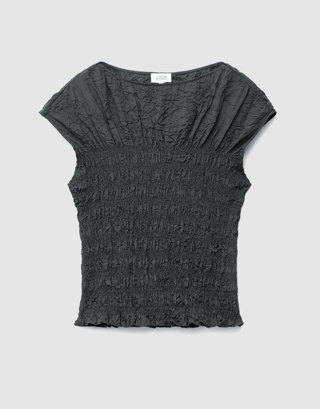 & Other Stories - Smocked Boatneck Top