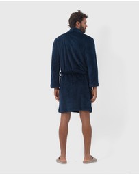 Coast Clothing - Oslo Mens Dressing Gown - Navy