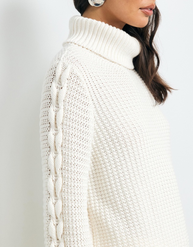 AERE - Rhei Organic Cotton Wool Cable Jumper