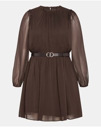 City Chic - Plus sizeMadelynn Dress - chocolate