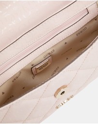 GUESS - Pink Libby Flap Crossbody Bag