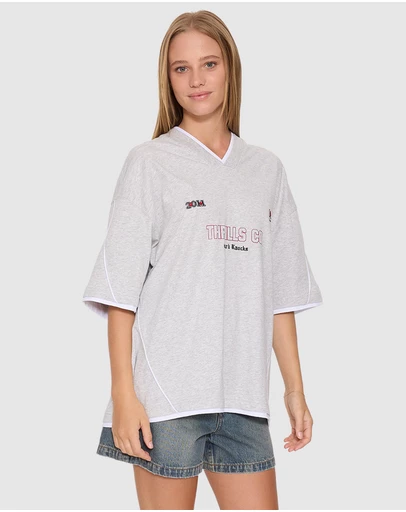 Thrills - Tournament Of Roses V-Neck Oversized Tee