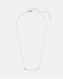 Swarovski - Idyllia Pendant, Mixed Cuts, Arrow, White, Rhodium Plated