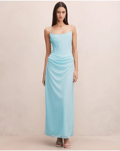 Forever New - Maeve Corset Mesh Maxi Dress