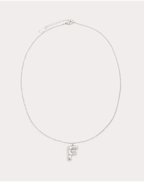 Petit Moments - Bubble Initial Necklace - All Letters