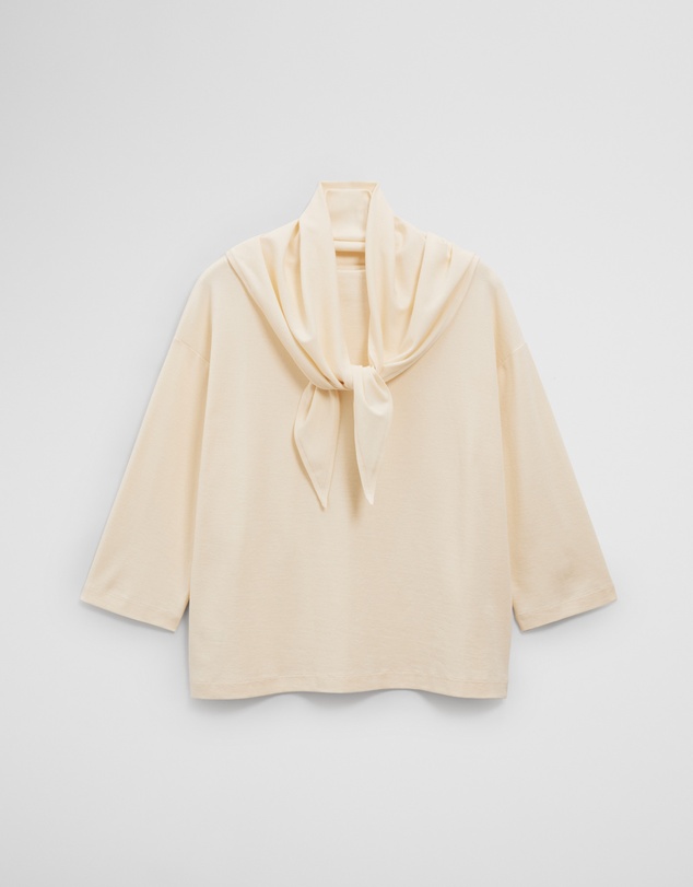 Country Road - Scarf Crop Sleeve T-shirt