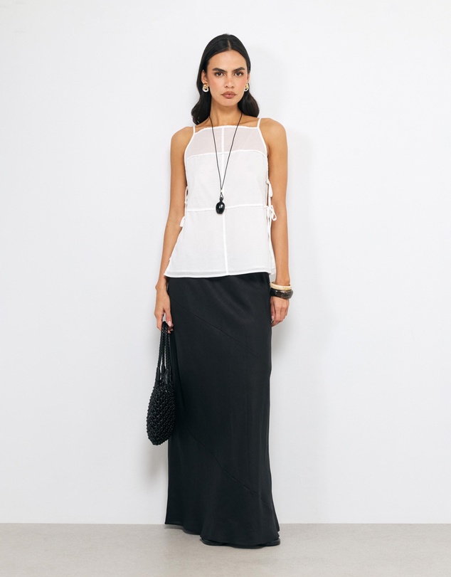AERE - Zella Linen Maxi Skirt
