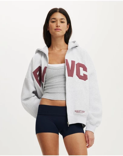 Cotton On Body Active - Plush Oversized Zip Through Hoodie