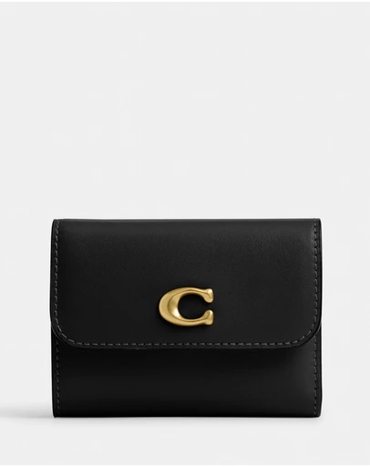 Coach - Refined Calf Leather Essential Card Holder Wallet