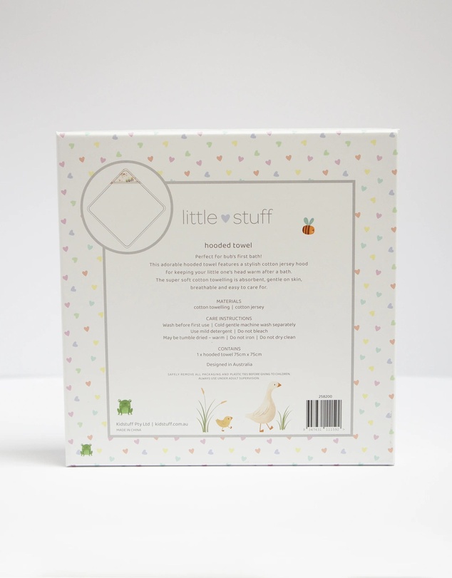 Little Stuff - Farm Friends Hooded Towel