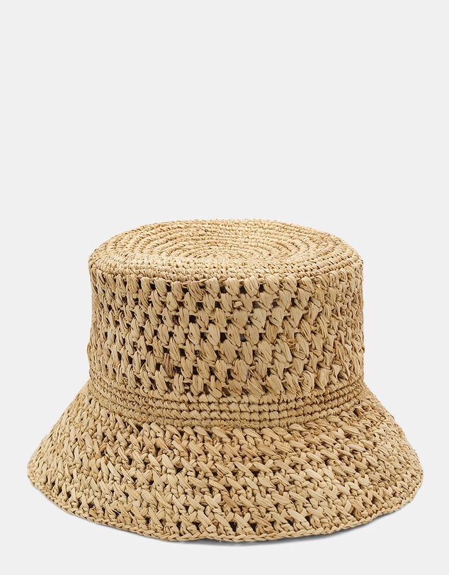 Morgan & Taylor - Coralia Crochet Bucket Hat in Natural