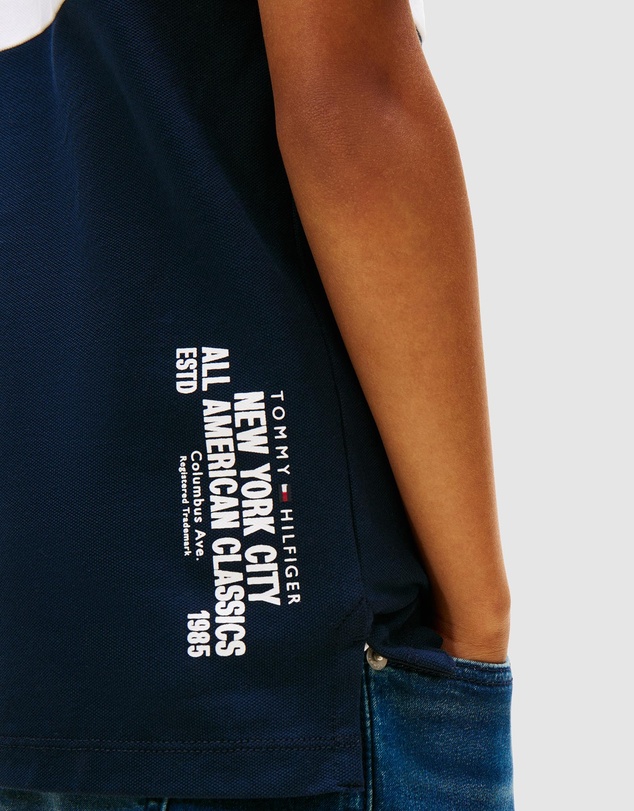 Tommy Hilfiger - Regular Fit Colour-Blocked Pique Polo Shirt - Kids