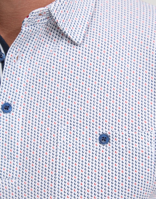 Oxford - Milo Cotton Jersey Printed Polo