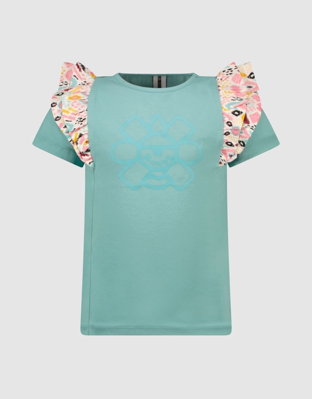 B.Nosy - T-Shirt With Ruffles On Shoulder - Kids-Teens