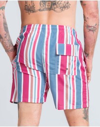 Vacancy Co - Candy Stripe Swim Short