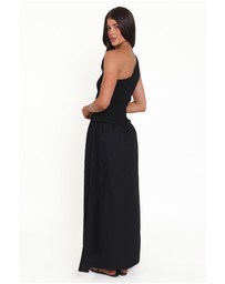 Petal & Pup - Myla One Shoulder Maxi Dress - Black