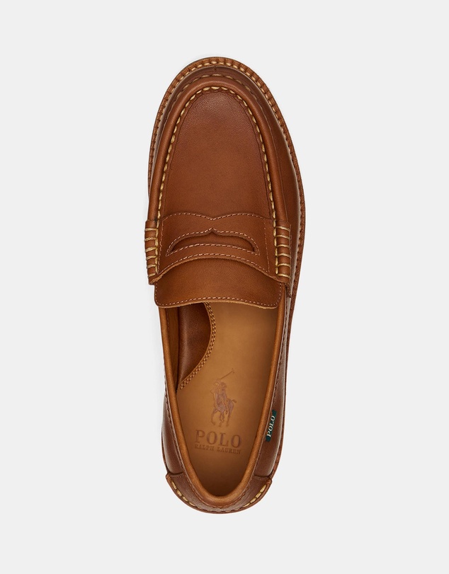 Polo Ralph Lauren - Jett Lug-Sole Leather Penny Loafers - Men's