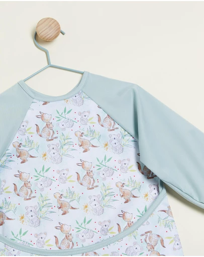 itti bitti - Sleeved Bib Smocks - Aussie Bush