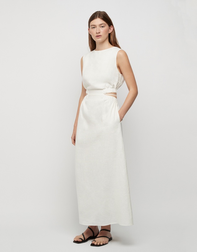 FRIEND of AUDREY - The Linen Waist Tie Dress