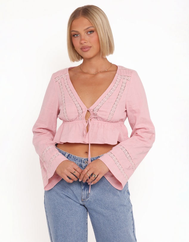 Petal & Pup - Reed Long Sleeve Top - Pink